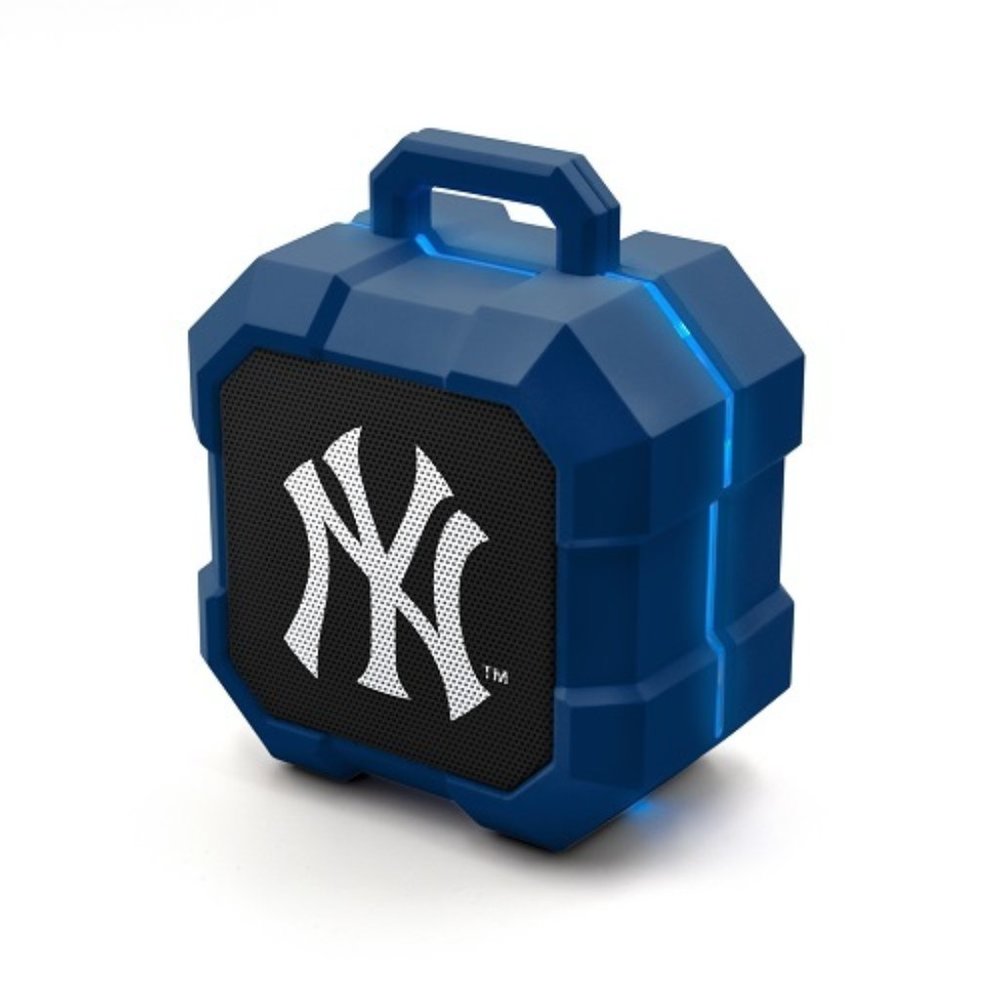 MLB New York Yankees LED Wireless Speaker Light Up Bronx Navy Shockbox